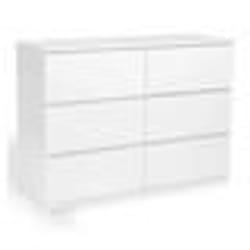 IDMARKET Commode 6 tiroirs TOMI 110 cm bois blanc
