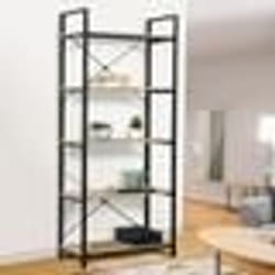 IDMARKET Etagère 5 niveaux DETROIT design industriel 170 cm