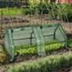IDMARKET Serre châssis de jardin spéciale forçage L.120 CM verte