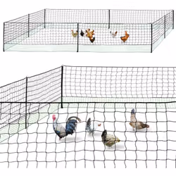 Description générale Élever vos poules en plein air est désormais possible avec le filet à poules de 24 m de long. Ce produit ...