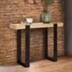 IDMARKET Console PHOENIX bois et noir