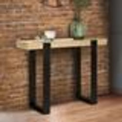 IDMARKET Console PHOENIX bois et noir
