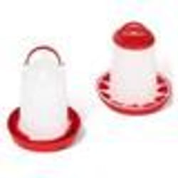 IDMARKET Lot mangeoire 3 KG et abreuvoir 3L pour poules et volailles