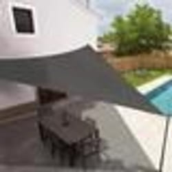 IDMARKET Voile dombrage triangulaire 5x5x5 M gris