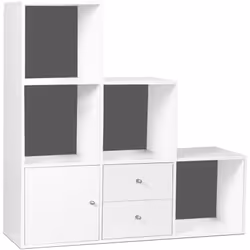 Description générale Les meubles cubes n'ont pas fini de vous surprendre ! Avec son design contemporain épuré, cette biblioth ...
