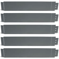 Idmarket - Bordurette de jardin x5 acier gris anthracite flexible l. 5 x h. 0.14 m