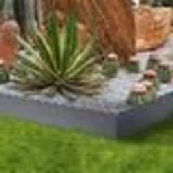 IDMARKET Bordurette de jardin x5 acier gris anthracite vague flexible L. 5 x H. 0.16 M