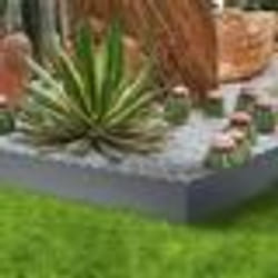 IDMARKET Bordurette de jardin x5 acier gris anthracite vague flexible L. 5 x H. 0.16 M