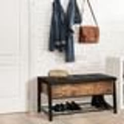 IDMARKET Banc coffre dentrée NINO design industriel