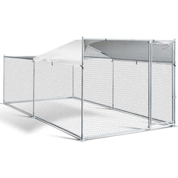 Idmarket - Enclos bogota 8 m² parc grillagé 2x4x1,6 m acier galvanisé avec filet