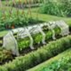 IDMARKET Serre châssis de jardin spéciale forçage L. 300 CM blanche