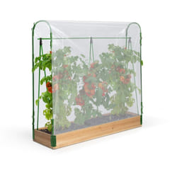 Idmarket - Serre à tomates spéciale croissance kit complet bâche + support