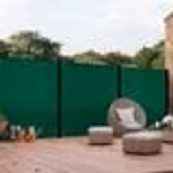 IDMARKET Brise vue occultant 15 x 10 M vert 400 gr/m² haut de gamme
