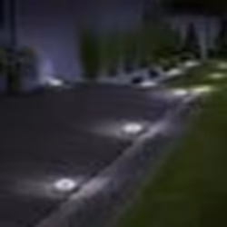 IDMARKET Lot de 10 disques solaires à LED spots de jardin à planter
