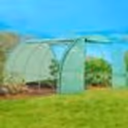 IDMARKET Serre tunnel de jardin 4 saisons 12M² verte gamme maraîchère ZEBRA 4x3M