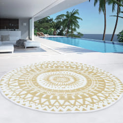 IDMARKET ROND Tapis Nature