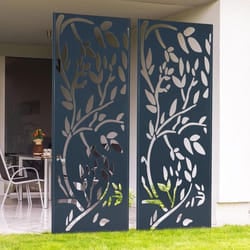 IDMARKET Panneau décoratif universel 150 x 50 CM LIS gris