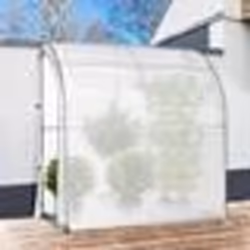 IDMARKET Serre dhivernage murale adossée 200 x 80 x 160 cm balcon et terrasse