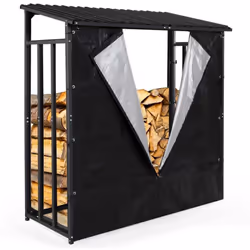 Description générale Ne cherchez plus comment stocker votre bois de chauffage tout en le gardant au sec ! L'abri de stockage  ...