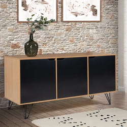 ID MARKET buffet  3 portes 113 cm Moderne bois