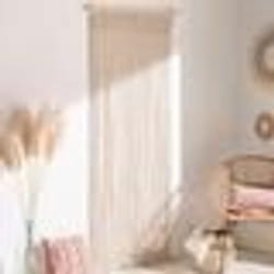 IDMARKET Rideau 90x200 cm bohème macramé