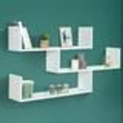 IDMARKET Etagère murale multiposition LOU blanche