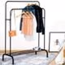 IDMARKET Portant vêtements double PETER penderie XXL