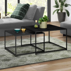 MARKET DAVIS Tables basses - Métal noir