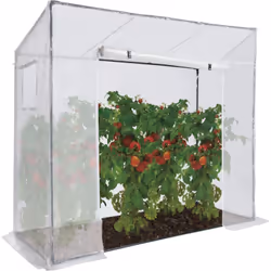 Idmarket - Serre de jardin blanche toutes saisons avec fenêtre et porte zippée