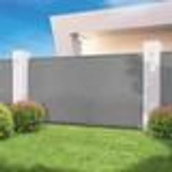IDMARKET Brise vue haute densité 15 x 10 M gris clair 300 gr/m² qualité PRO