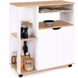 Votre cuisine manque d'organisation ? Maximisez votre espace grâce à la desserte de cuisine sur roulettes et ses multiples ra ...