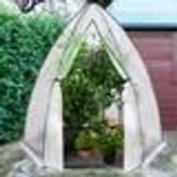 IDMARKET Serre dhivernage dôme maxi format 250 x 250 x 200 cm balcon et terrasse
