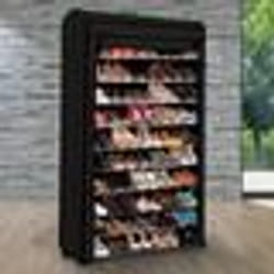 IDMARKET Étagère range chaussures 50 paires modulable + housse noire