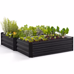 Découvrez le plaisir de cultiver vous-même vos fruits, légumes ou aromates grâce à ce lot de 2 carrés potager rectangulaires ...