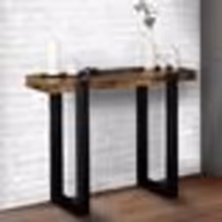 IDMARKET Console PHOENIX bois effet vieilli et noir