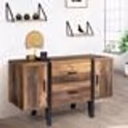 IDMARKET Buffet bas 105 cm AUSTRIA bois pied épingle