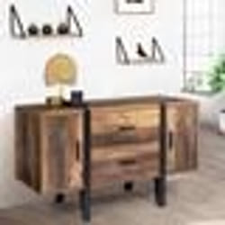 IDMARKET Buffet bas 105 cm AUSTRIA bois pied épingle