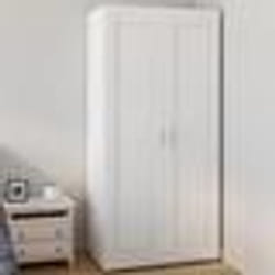 Armoire - IDMARKET - VITO - Rangement Maxi capacité - Blanc - Bois - 80 cm