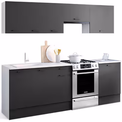 Description générale Pratique et fonctionnelle, la cuisine complète SUBTIL de sept éléments est idéale pour créer votre futur ...
