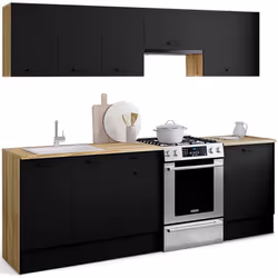 Description générale La cuisine SUBTIL de 240 cm est un choix idéal pour aménager votre intérieur avec style. Son design mode ...