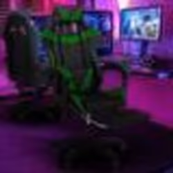 IDMARKET Fauteuil de gaming ALEX réglable avec repose-pied coussin de tête et coussin lombaire noir et vert