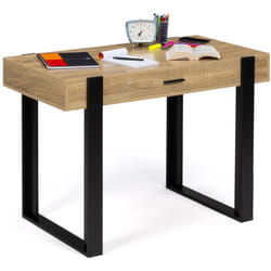 Bureau 1 tiroir phoenix bois et noir