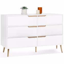 Description générale La commode HELSINKI 6 tiroirs allie un design scandinave moderne et épuré, apportant une ambiance cocoon ...