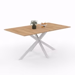 Description générale La table rectangulaire ALIX bi-matière est le choix idéal pour apporter une touche de design industriel  ...