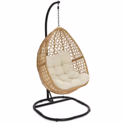 Accordez-vous un moment de détente dans ce fauteuil lune suspendu au design sobre et élégant et profitez de son mouvement de ...