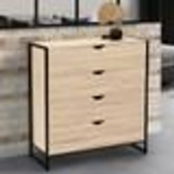 IDMARKET Commode 4 tiroirs DETROIT 80 cm design industriel