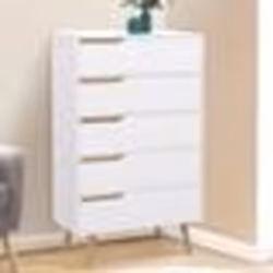 IDMARKET Chiffonnier 5 tiroirs HELSINKI 60 cm commode semainier scandinave blanc