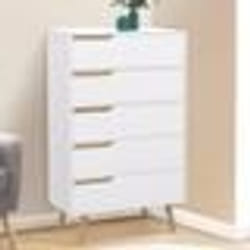 IDMARKET Chiffonnier 5 tiroirs HELSINKI 60 cm commode semainier scandinave blanc