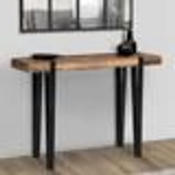 IDMARKET Console AUSTRIA bois pied épingle