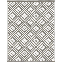 Idmarket - Tapis extérieur bahamas taupe 270 x 370 cm